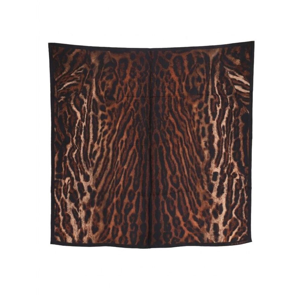 Givenchy Brown Silk Women's Foulard
